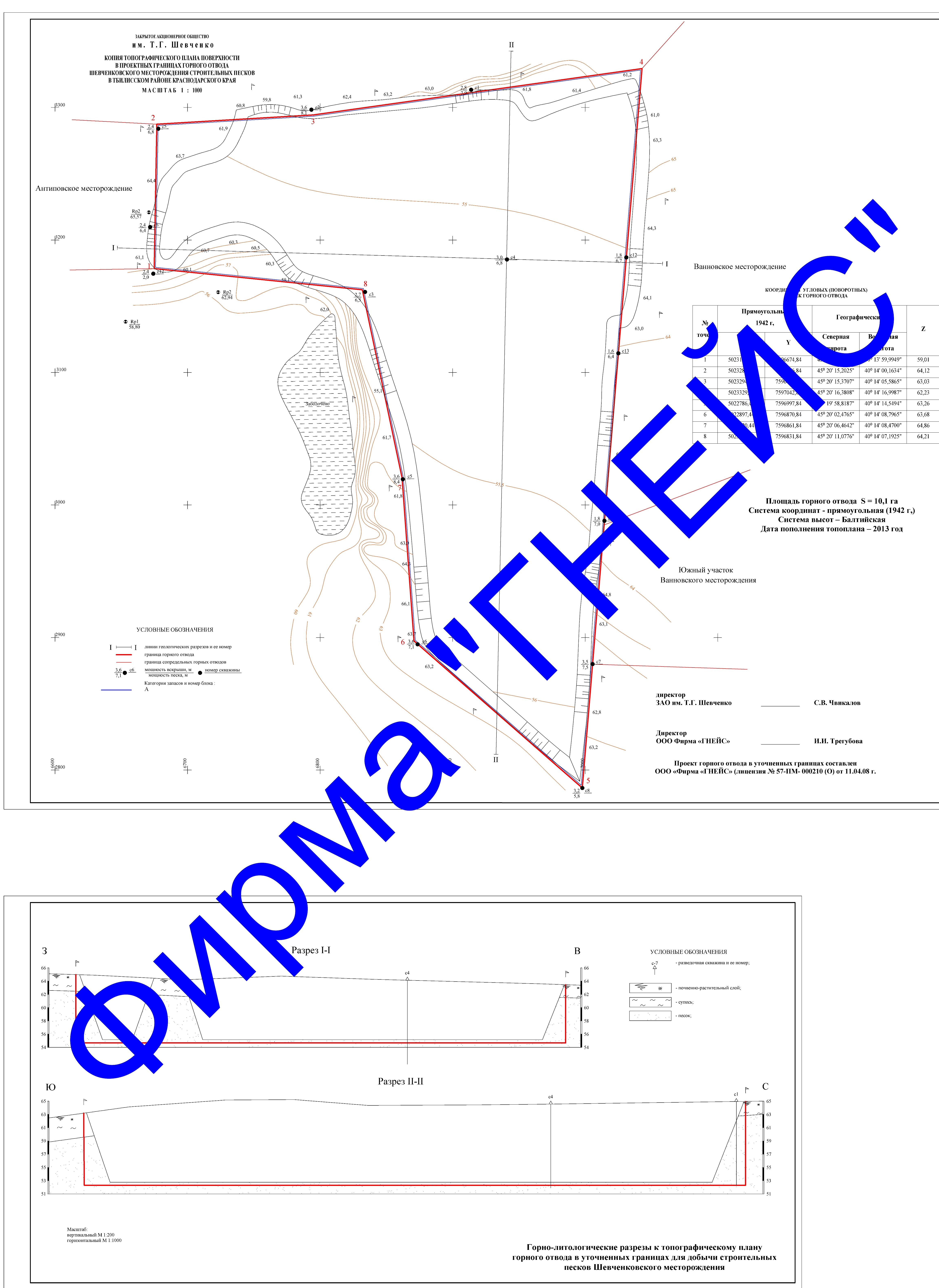 Проект горного отвода участка недр